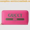 Replica Gucci Pink GG Marmont Zip Around Wallet