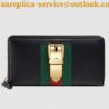 Replica Gucci Sylvie Zip Around Wallet In White Leather 2