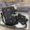 Replica Dior Caro Multifunctional Pouch Dark Nude Supple Cannage Calfs 2