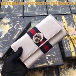 Replica Gucci 573789 Rajah continental wallet White Leather iReplicaBags | Replica Louis Vuitton Bags, Wallets, Shoes, Belts etc 2