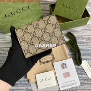 Replica Gucci 658610 GG Marmont Card Case Wallet Pink