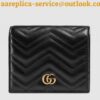 Replica Gucci Black GG Marmont Matelasse Wallet