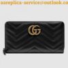 Replica Gucci Black GG Marmont Small Wallet