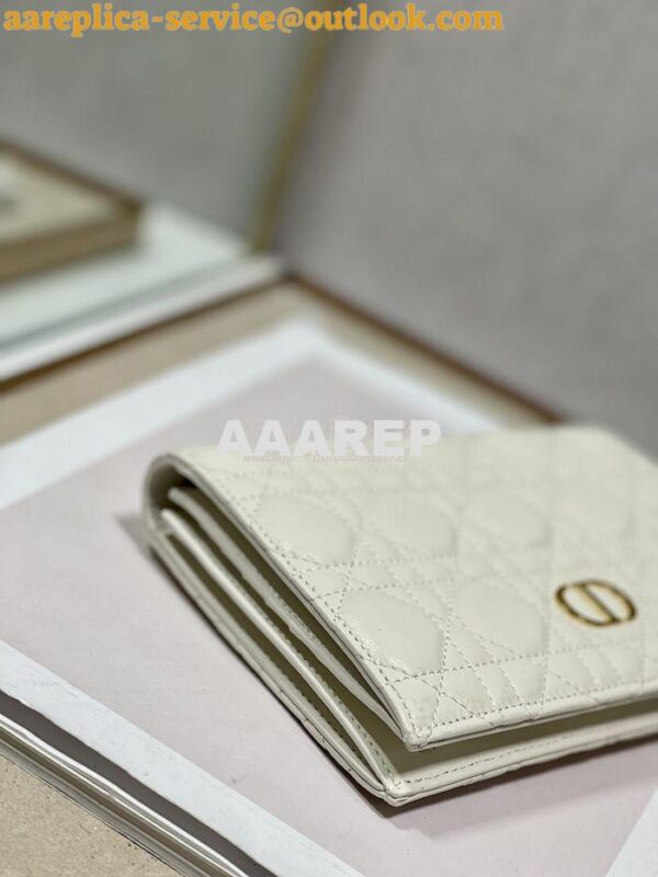 Replica Dior Caro XL Slim Wallet Supple Cannage Calfskin S5104 24