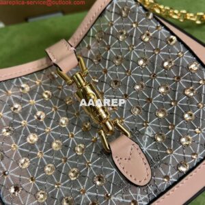 Replica Gucci 677027 Jackie 1961 Mini Crystal bag Pink 2