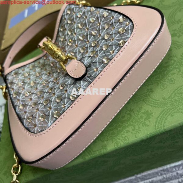 Replica Gucci 677027 Jackie 1961 Mini Crystal bag Pink 8