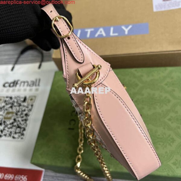 Replica Gucci 677027 Jackie 1961 Mini Crystal bag Pink 10