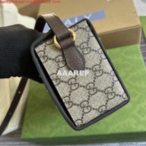 Replica Gucci 678460 GG Mini Bag Brown 2