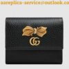 Replica Gucci Black Leather Ophidia Continental Wallet