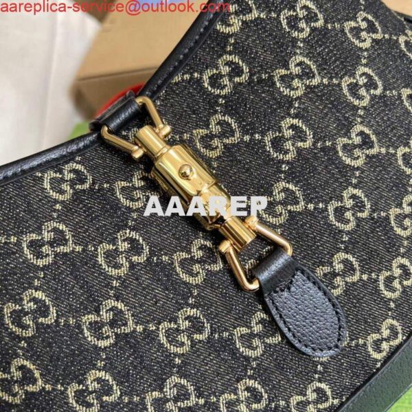 Replica Gucci 678843 Jackie 1961 Small GG Shoulder Bag Black 6