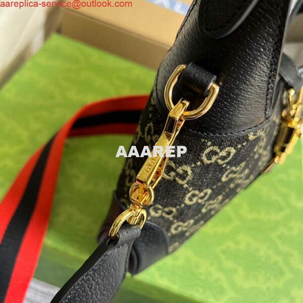 Replica Gucci 678843 Jackie 1961 Small GG Shoulder Bag Black 7