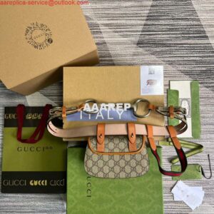 Replica Gucci 681137 Gucci Bamboo 1947 mini belt bag Brown