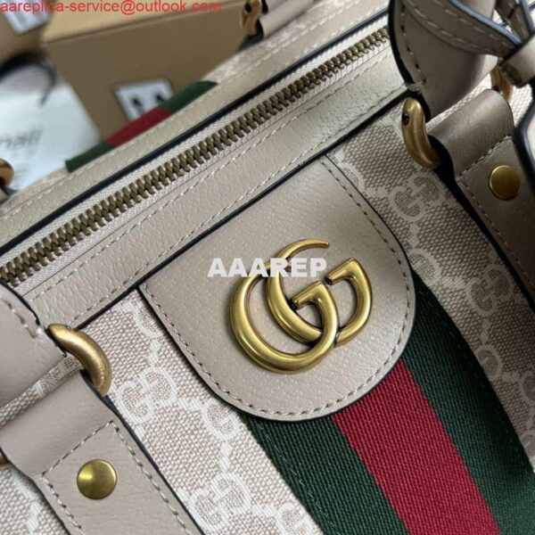 Replica Gucci 681295 Jumbo GG medium duffle bag Beige 7