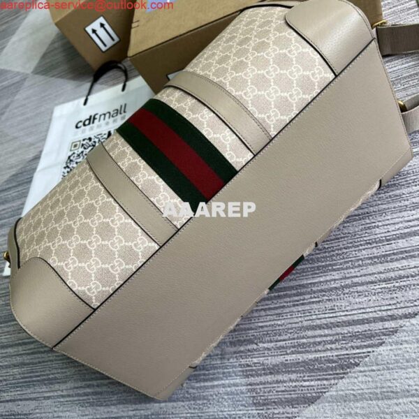 Replica Gucci 681295 Jumbo GG medium duffle bag Beige 8