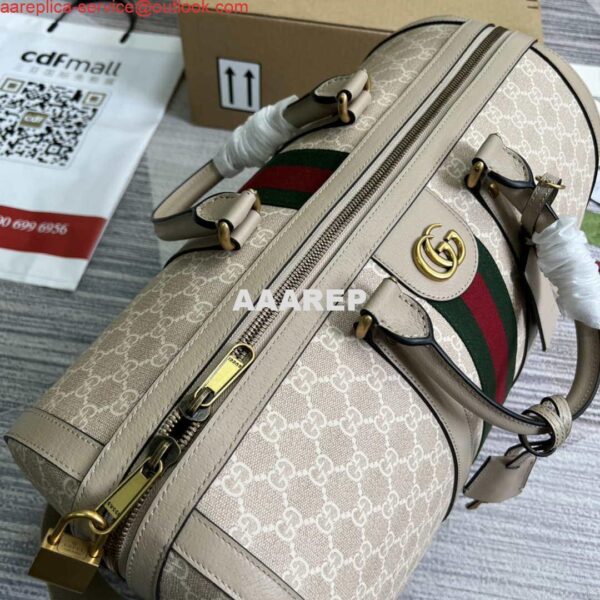 Replica Gucci 681295 Jumbo GG medium duffle bag Beige 9