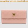 Replica Gucci Continental Flap Wallet In Red Guccissima Leather