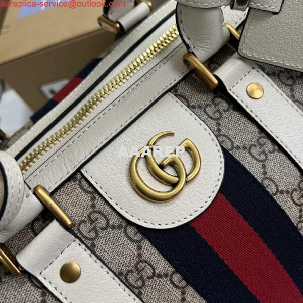 Replica Gucci 681295 Jumbo GG medium duffle bag Gray 7