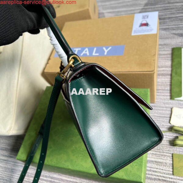 Replica Gucci 681697 The Hacker Project Small Hourglass Bag Green red 5