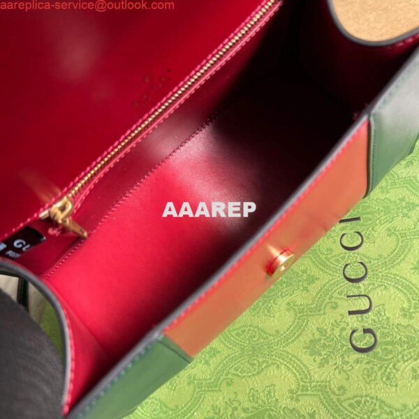 Replica Gucci 681697 The Hacker Project Small Hourglass Bag Green red 9