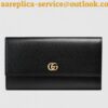 Replica Gucci GG Marmont continental wallet black danhu-268