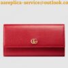 Replica Gucci GG Marmont Continental Wallet In Pink Leather