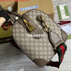 Replica Gucci 687828 Tiger GG Large Duffle Bag Brown 2