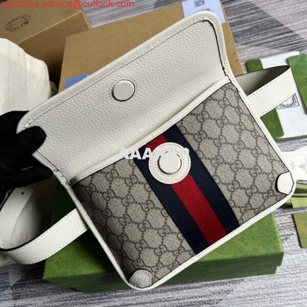 Replica Gucci ‎674081 Ophidia belt bag White 9