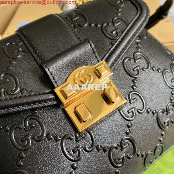 Replica Gucci 675791 Small GG Top Handle Bag Black 6