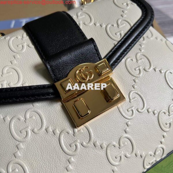 Replica Gucci 675791 Small GG Top Handle Bag White 6