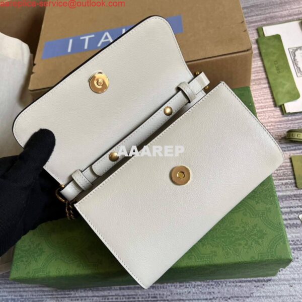 Replica Gucci 675794 GG Small Top Handle Bag With Bamboo Beige 9