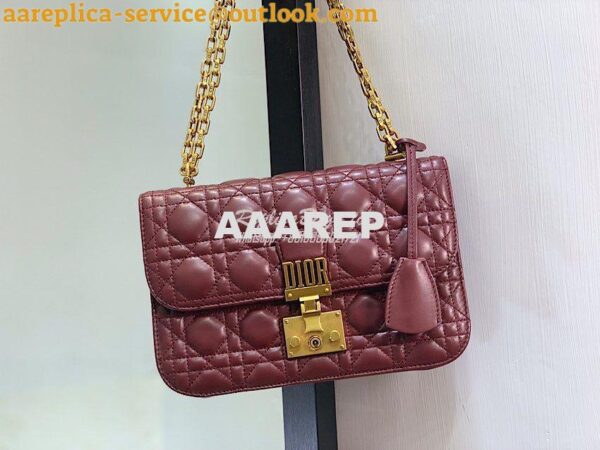 Replica Dior DiorAddict Flap Bag with with Sliding Chain in Cannage La 5