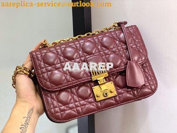 Replica Dior DiorAddict Flap Bag with with Sliding Chain in Cannage La 6