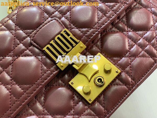 Replica Dior DiorAddict Flap Bag with with Sliding Chain in Cannage La 7