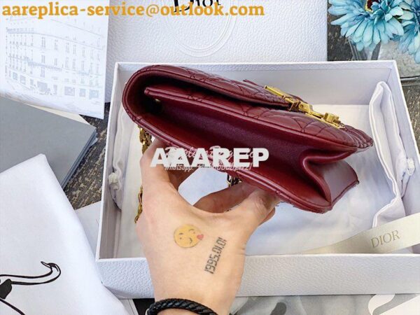 Replica Dior DiorAddict Flap Bag with with Sliding Chain in Cannage La 8