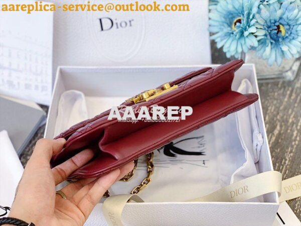 Replica Dior DiorAddict Flap Bag with with Sliding Chain in Cannage La 9