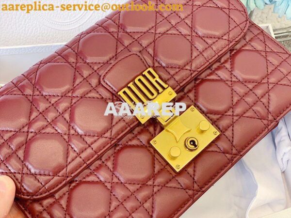 Replica Dior DiorAddict Flap Bag with with Sliding Chain in Cannage La 10