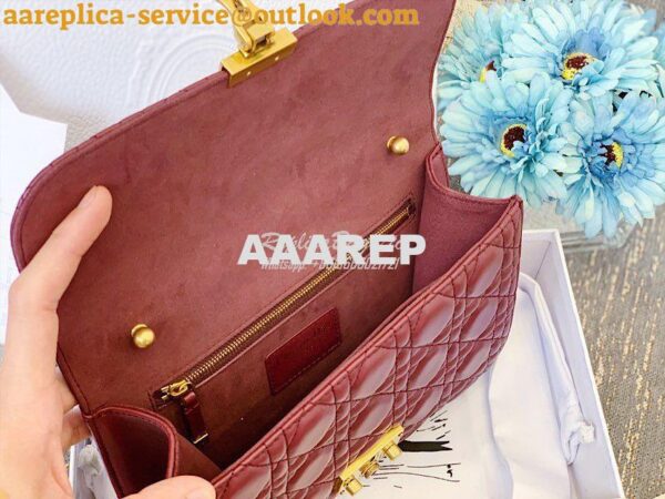 Replica Dior DiorAddict Flap Bag with with Sliding Chain in Cannage La 13