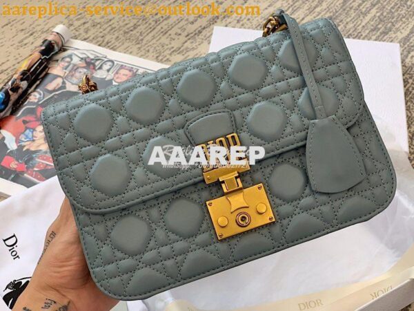 Replica Dior DiorAddict Flap Bag with with Sliding Chain in Cannage La 4
