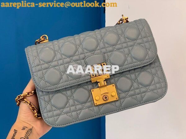 Replica Dior DiorAddict Flap Bag with with Sliding Chain in Cannage La 7