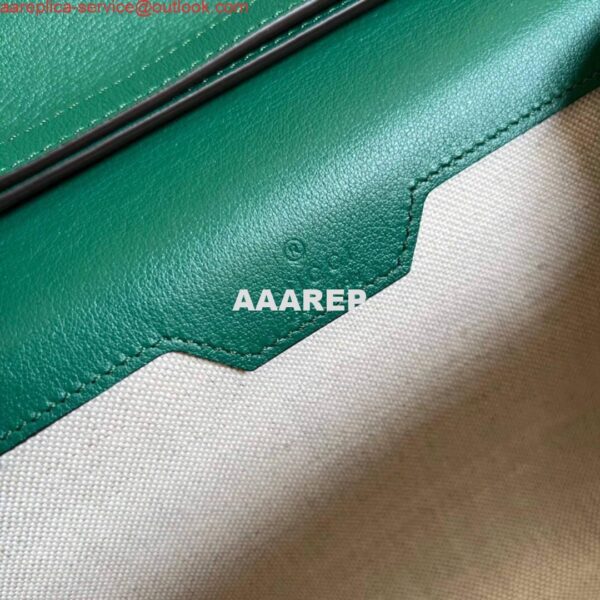 Replica Gucci 675795 GG Large Top Handle Bag With Bamboo Green 10