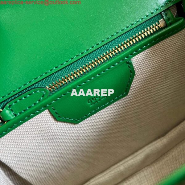 Replica Gucci 675797 Bamboo1947 small top handle bag Green 10