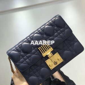 Replica Dior Dioraddict Wallet On Chain Cutch Blue 2