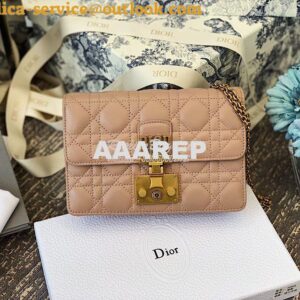 Replica Dior Dioraddict Wallet On Chain Cutch Nude