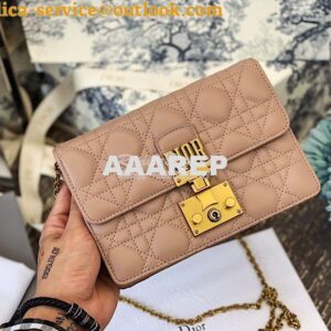 Replica Dior Dioraddict Wallet On Chain Cutch Nude 2