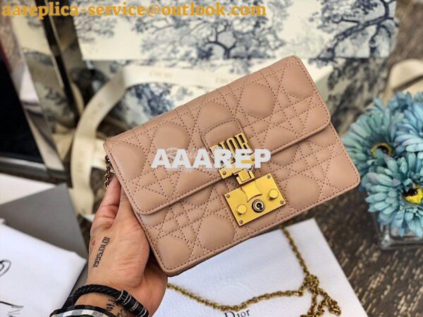 Replica Dior Dioraddict Wallet On Chain Cutch Nude 2