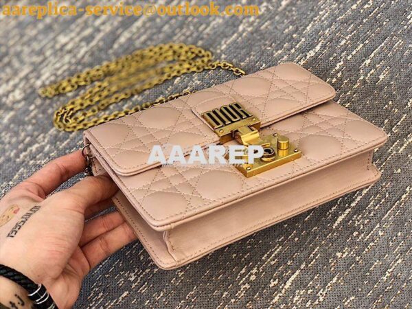 Replica Dior Dioraddict Wallet On Chain Cutch Nude 3