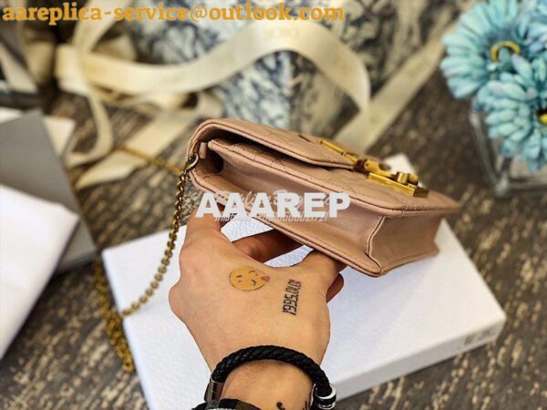 Replica Dior Dioraddict Wallet On Chain Cutch Nude 4