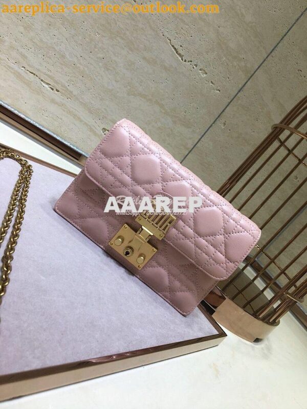 Replica Dior Dioraddict Wallet On Chain Cutch Pink 4