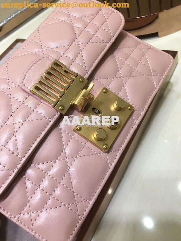 Replica Dior Dioraddict Wallet On Chain Cutch Pink 6