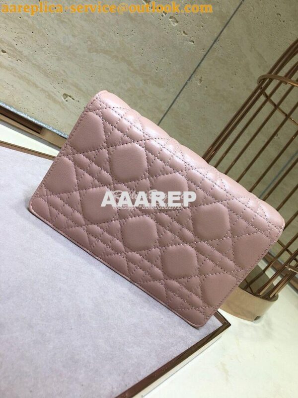 Replica Dior Dioraddict Wallet On Chain Cutch Pink 10